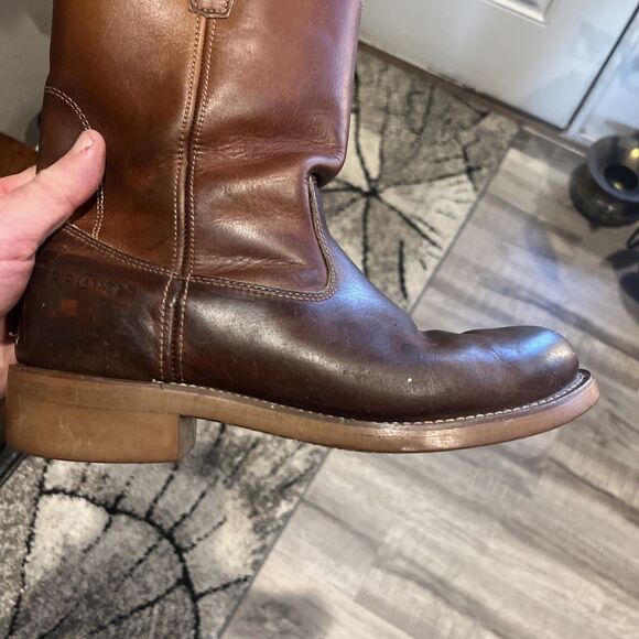 Rio Grande Boots1319 Brown Leather Heavy Duty Roper Boots Size 10D